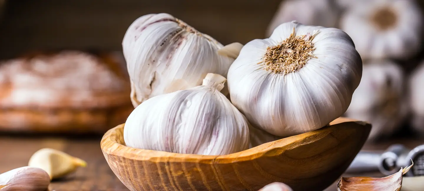 garlic on a plate